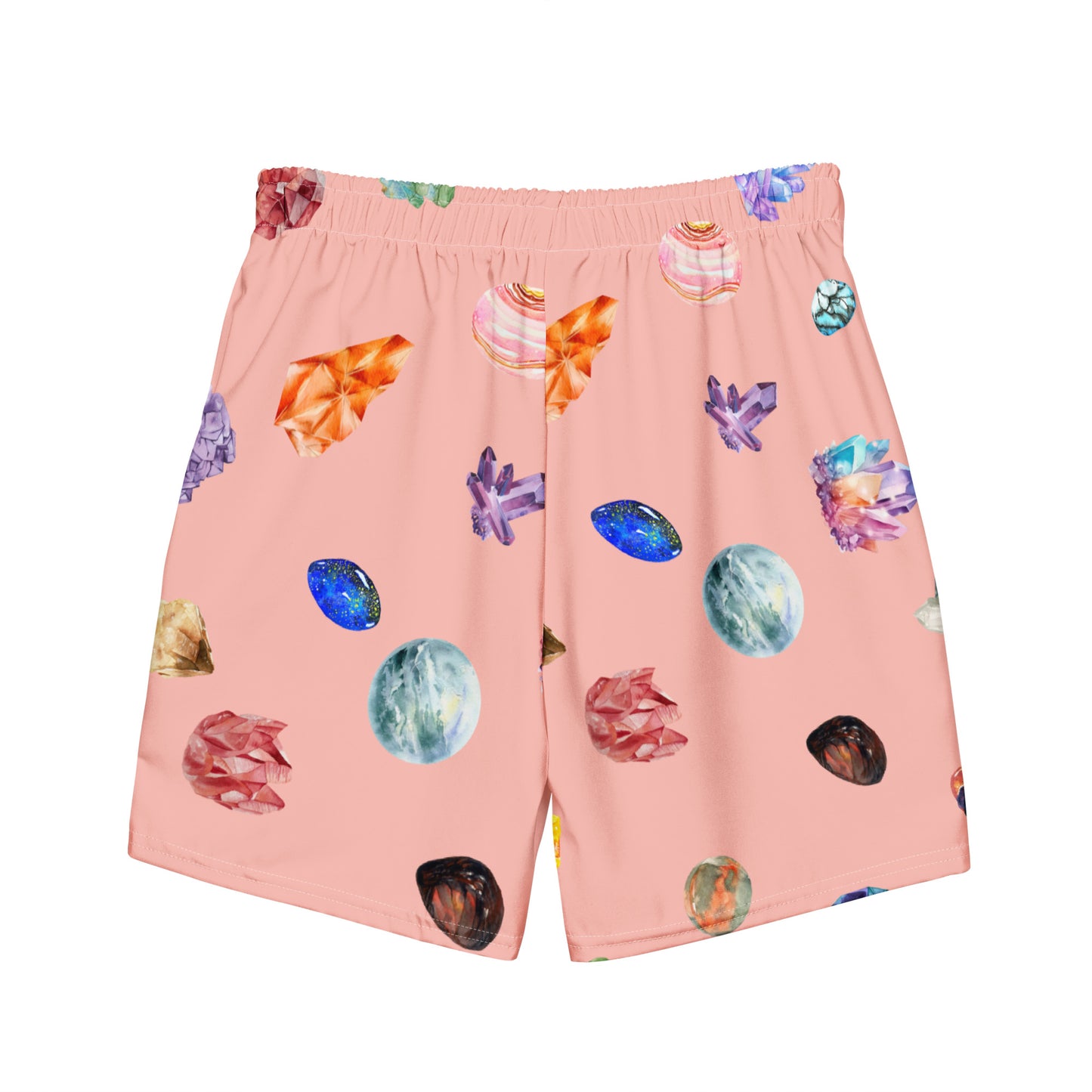 Coral Crystal Swim Trunks Love & Anger Clothing and Kitsch