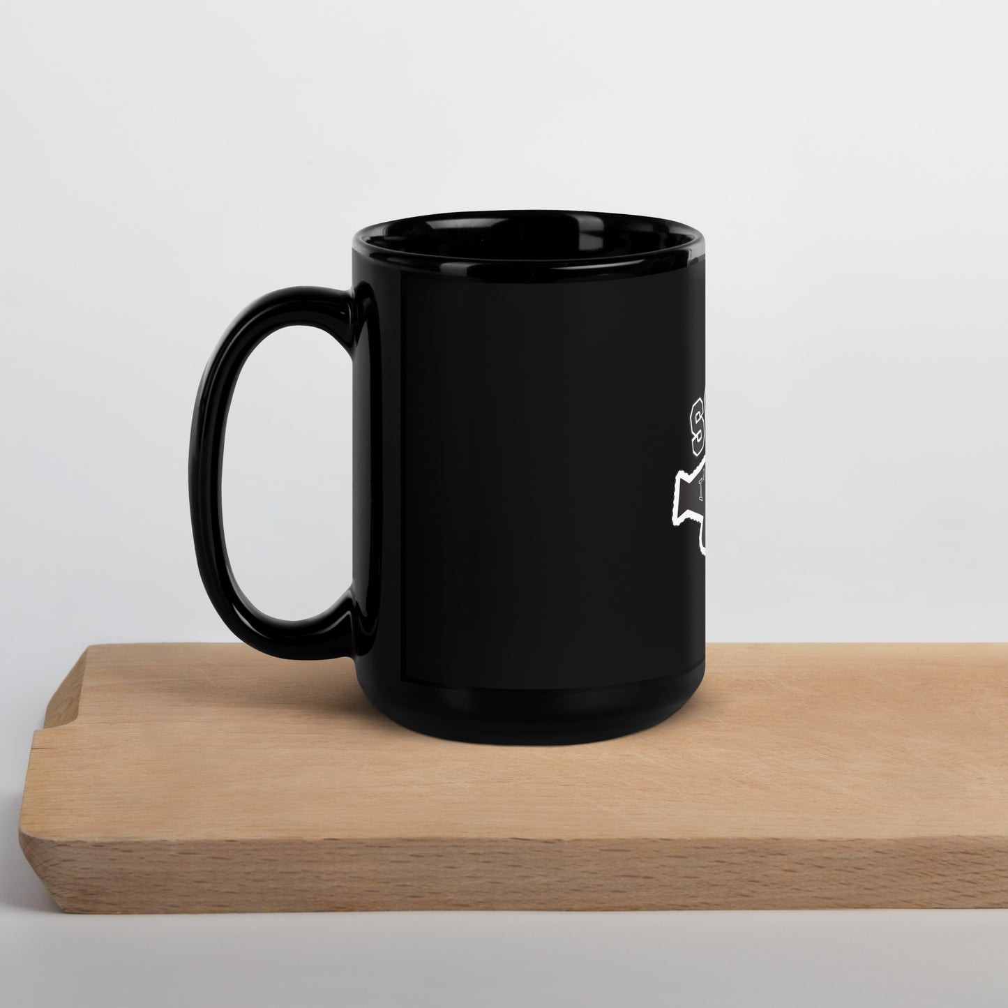 'Sorry I'm Late' Black Glossy Mug Love & Anger Clothing and Kitsch