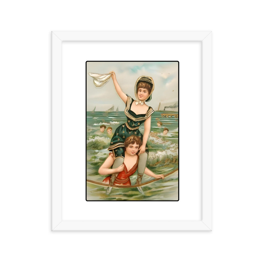 'Bathing Beauties 1907' Framed Poster