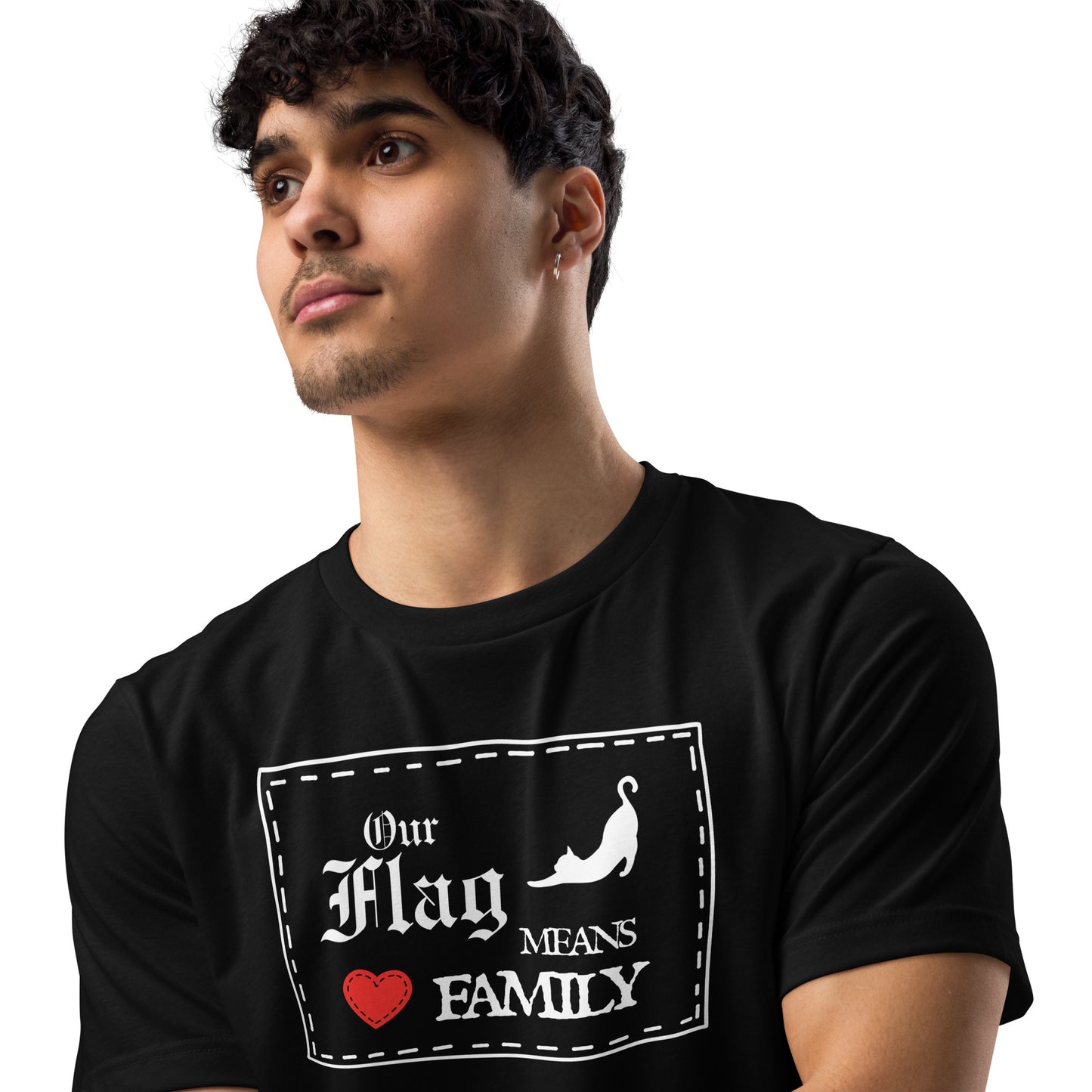 'Our Flag Means Family' Unisex Staple Eco T-shirt