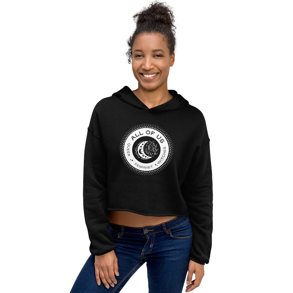 "All of Us Queer Feminist Witches" Crop Hoodie Love & Anger Clothing and Kitsch