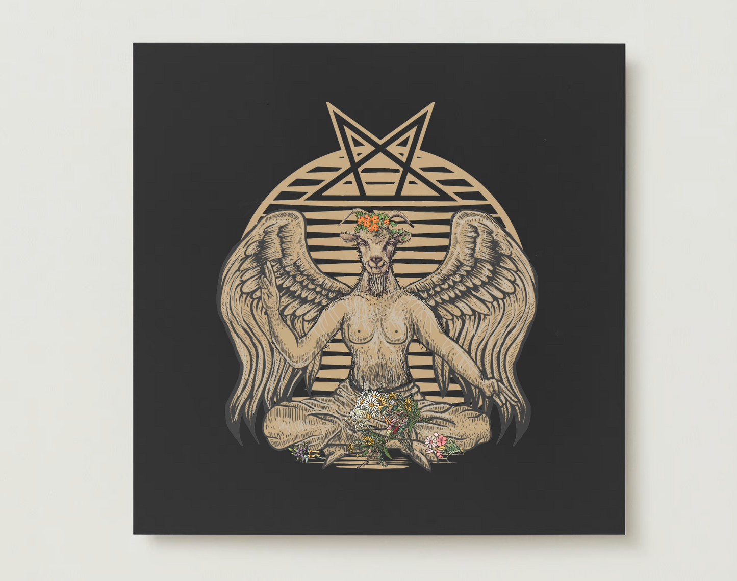 Holiday Card "Happy Holidays & Hail Satan" Love & Anger - Clothing and Kitsch LLC