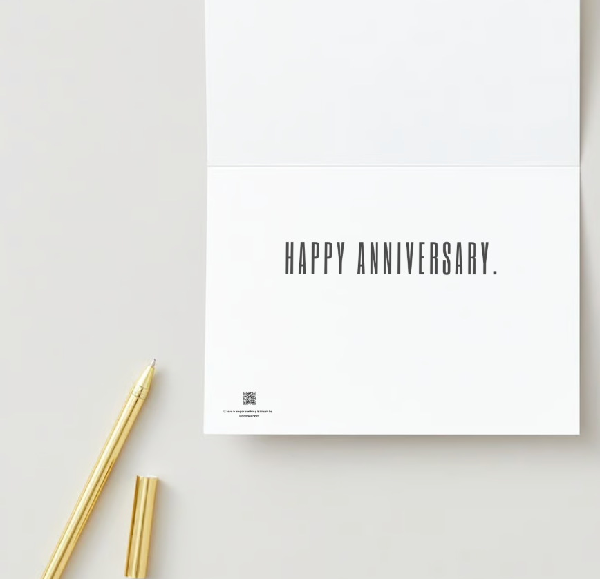 Anniversary Card "Sweet Embrace of Death" Love & Anger - Clothing and Kitsch LLC