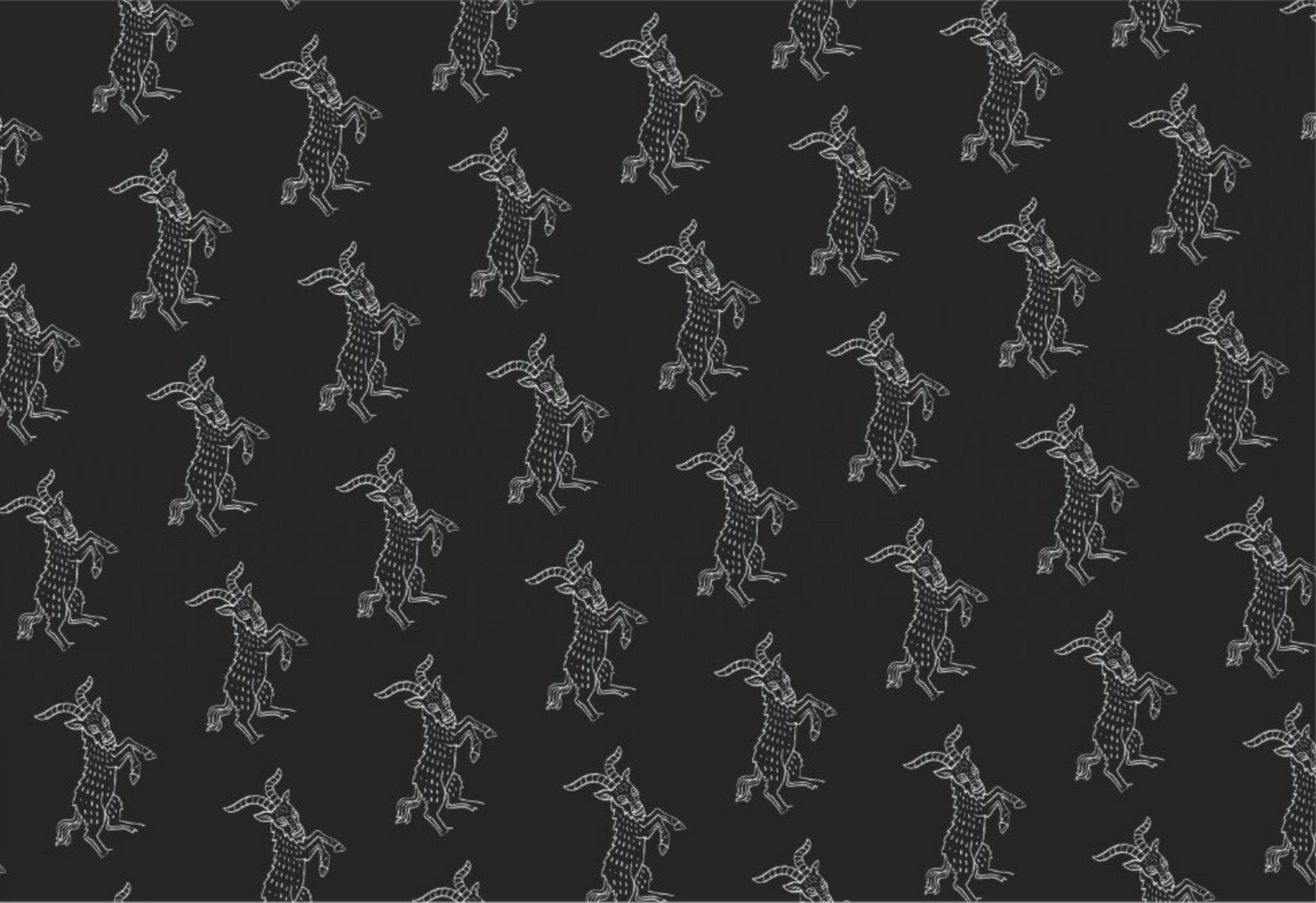 'Black Philip - Dancing Goat' Gift Wrap Sheet (19" x 29") Love & Anger - Clothing and Kitsch LLC