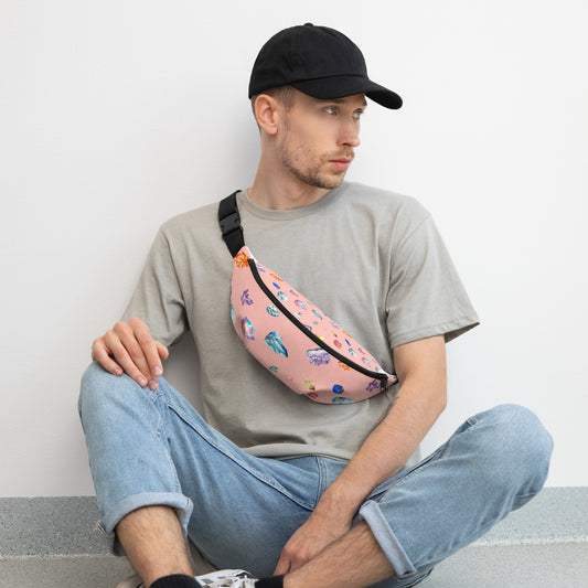 Coral Crystals Fanny Pack (S/M & M/L) Love & Anger Clothing and Kitsch