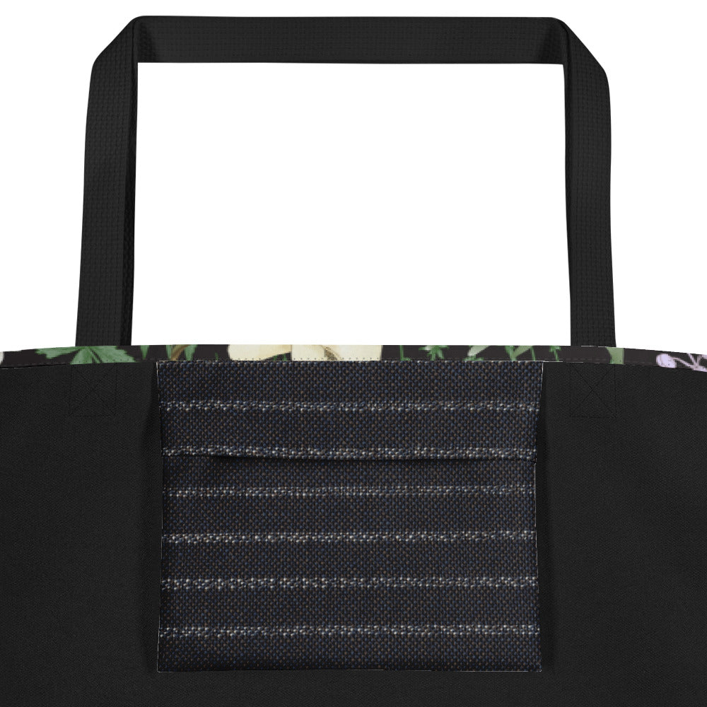 'Olde Floral' Large Tote Bag Love & Anger - Clothing and Kitsch