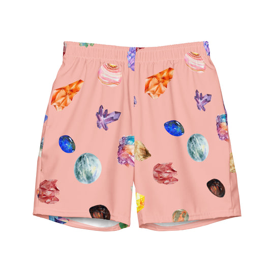 Coral Crystal Swim Trunks Love & Anger Clothing and Kitsch