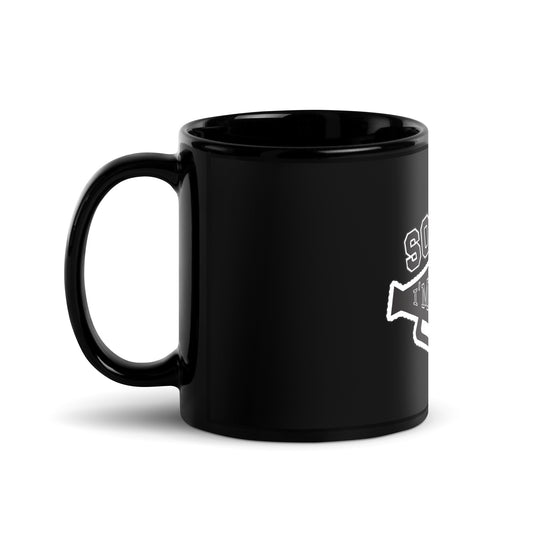 'Sorry I'm Late!' Black Mug (11oz or 13 oz) Love & Anger Clothing and Kitsch