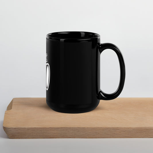 'Sorry I'm Late' Black Glossy Mug Love & Anger Clothing and Kitsch