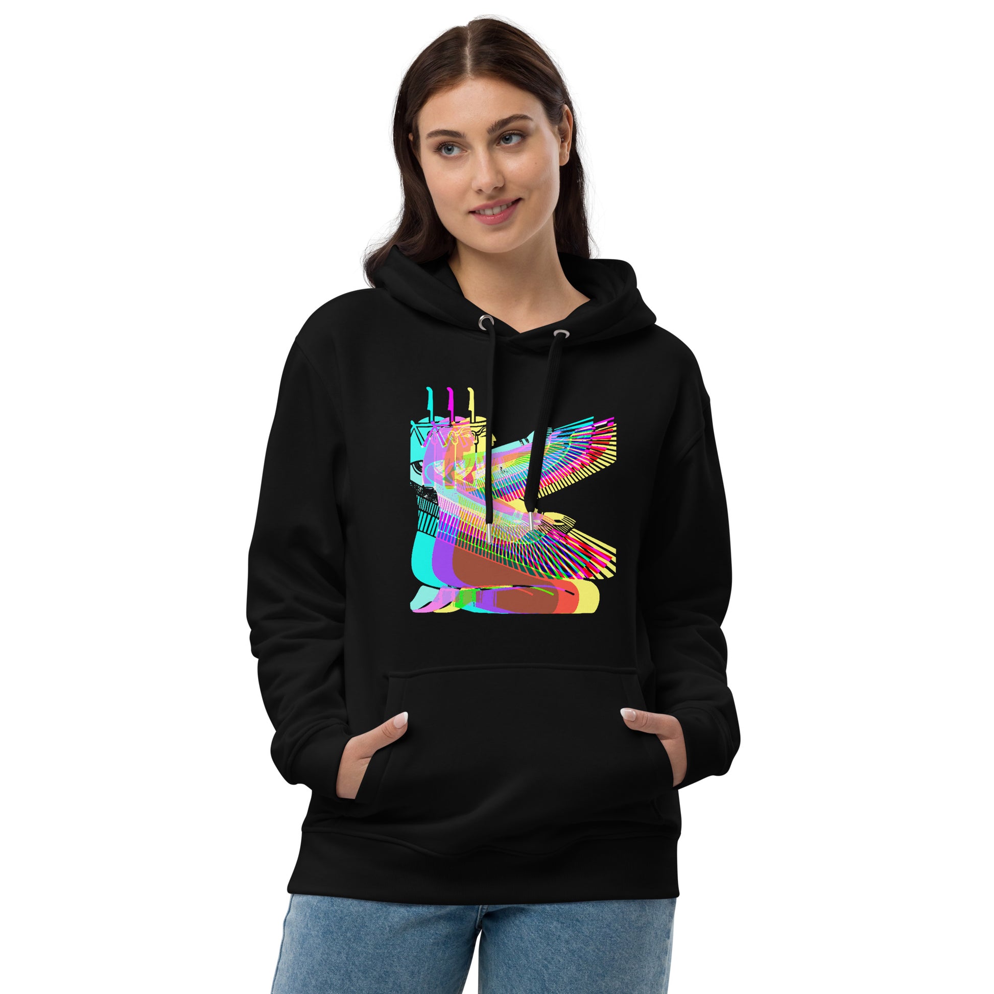 Psychedelic Isis Premium Eco Hoodie Love & Anger - Clothing and Kitsch