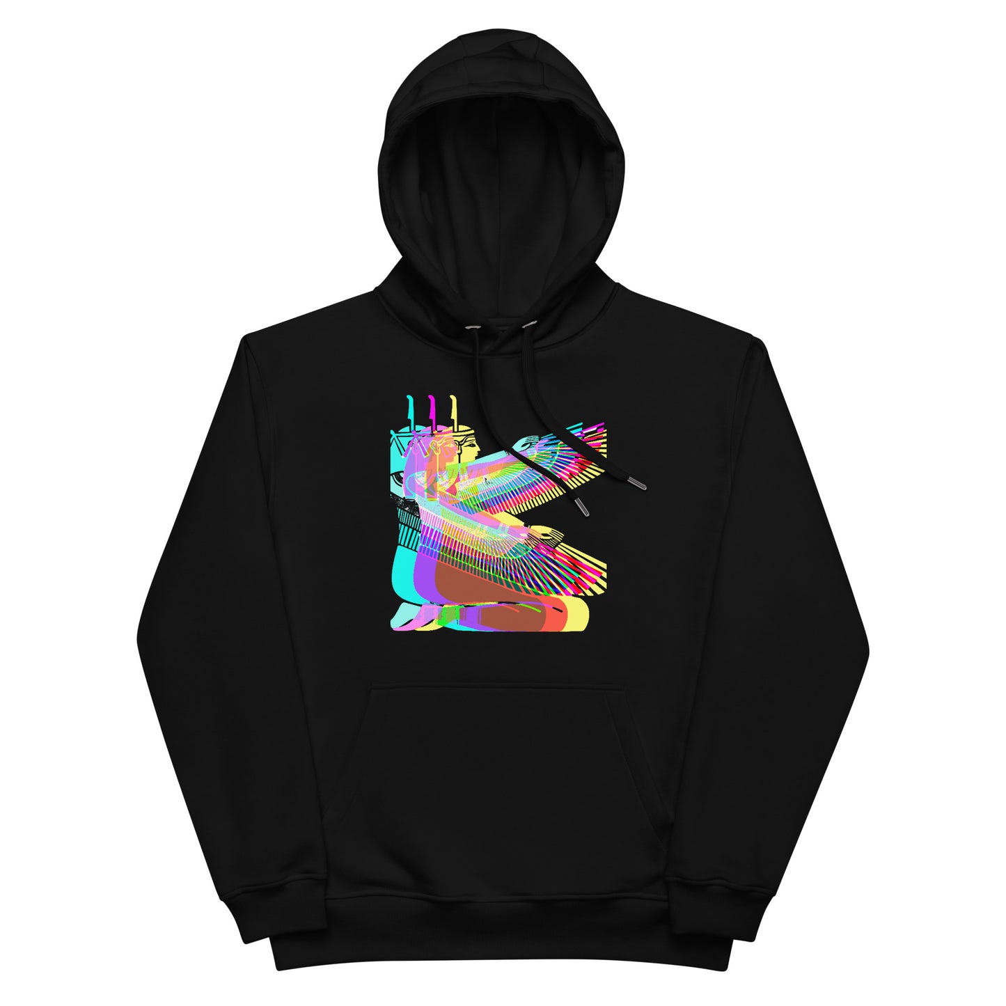 Psychedelic Isis Premium Eco Hoodie Love & Anger - Clothing and Kitsch