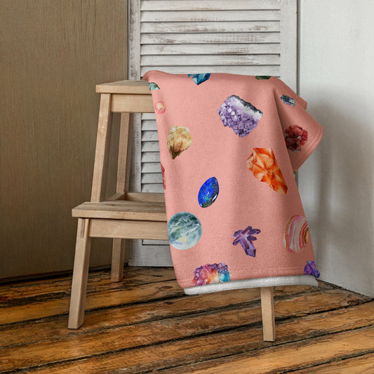 Coral Crystal Beach Towel Love & Anger - Clothing and Kitsch
