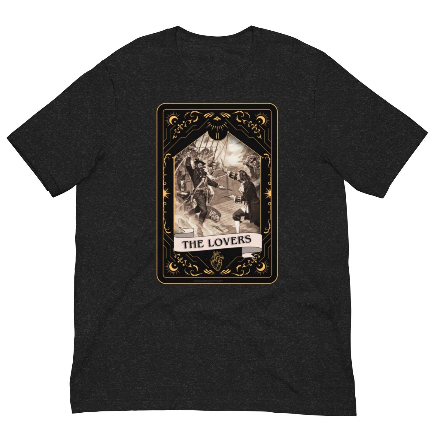 "The Lovers - Pirate Tarot" Unisex T-Shirt (Our Flag)