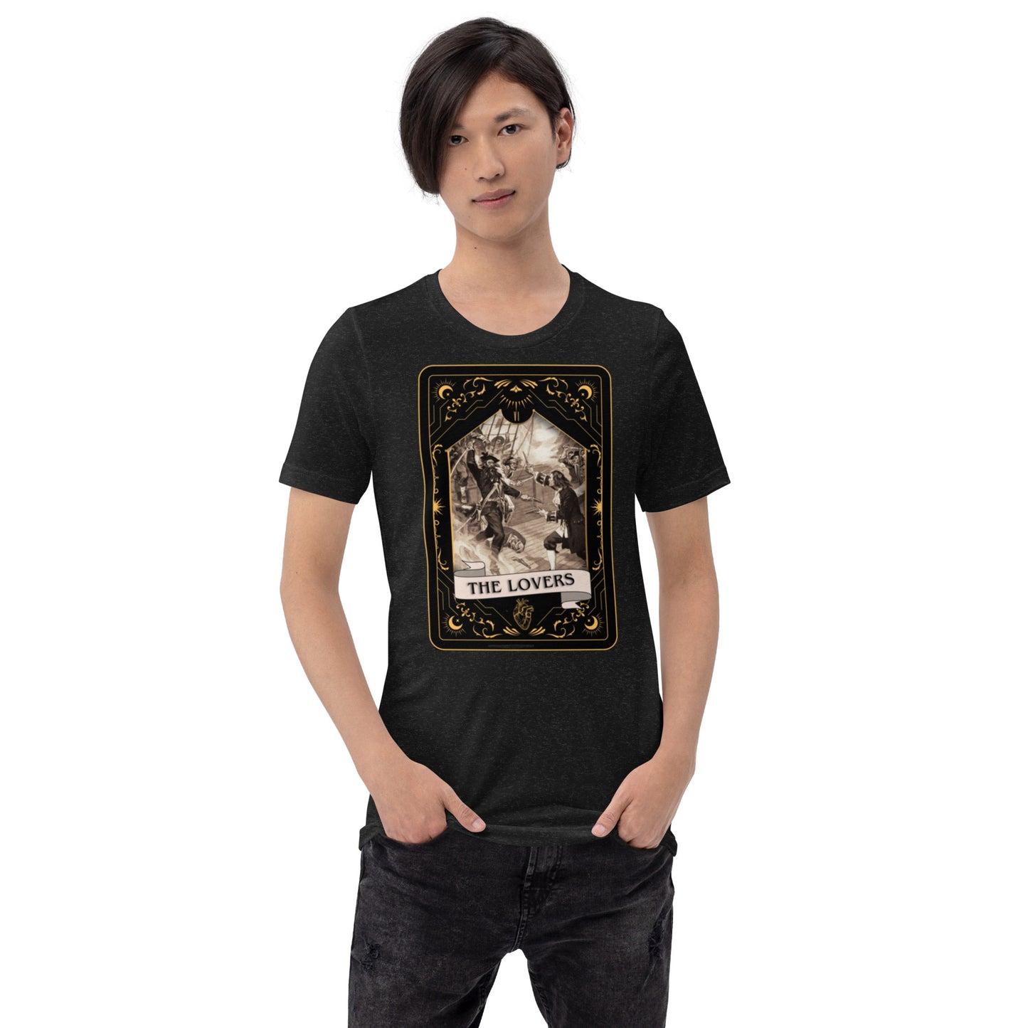 "The Lovers - Pirate Tarot" Unisex T-Shirt (Our Flag)