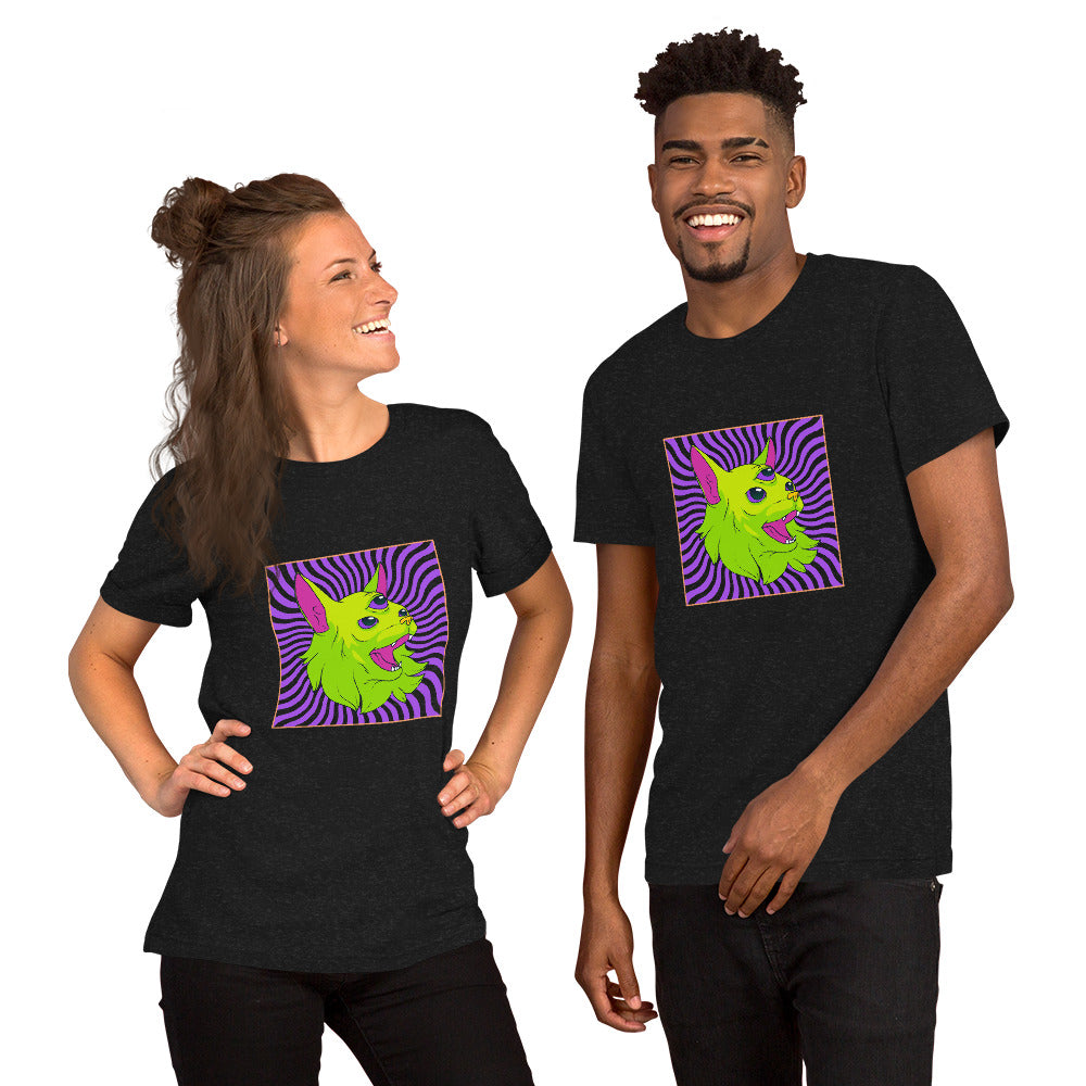 Psychedelic Freakout Cat Unisex T-Shirt