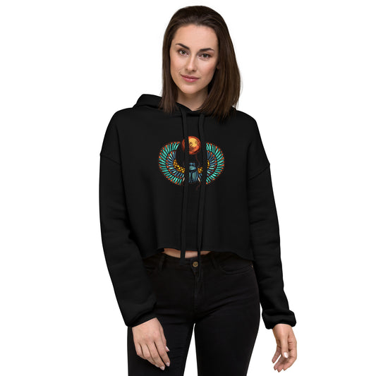 Scarab Bella + Canvas Crop Hoodie Love & Anger Clothing and Kitsch