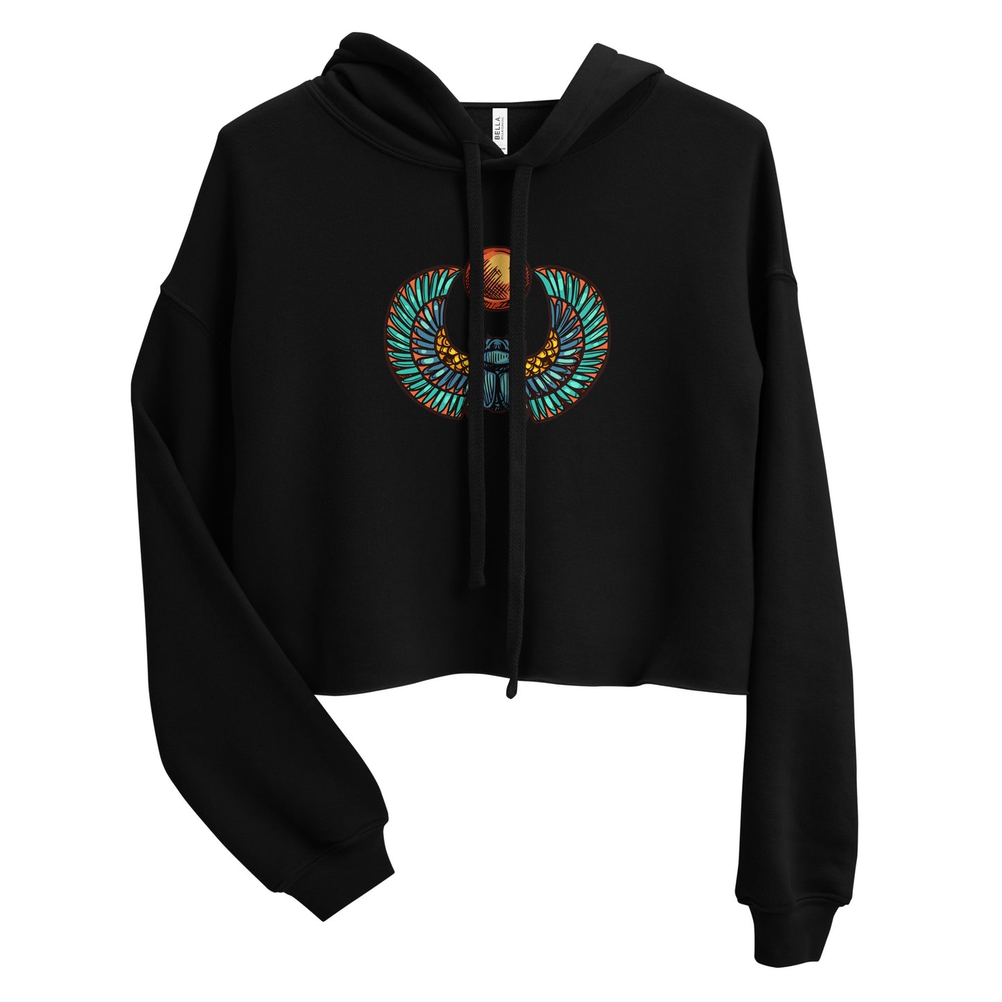 Scarab Bella + Canvas Crop Hoodie Love & Anger Clothing and Kitsch