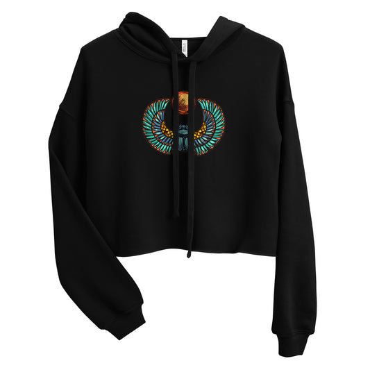Scarab Bella + Canvas Crop Hoodie Love & Anger Clothing and Kitsch